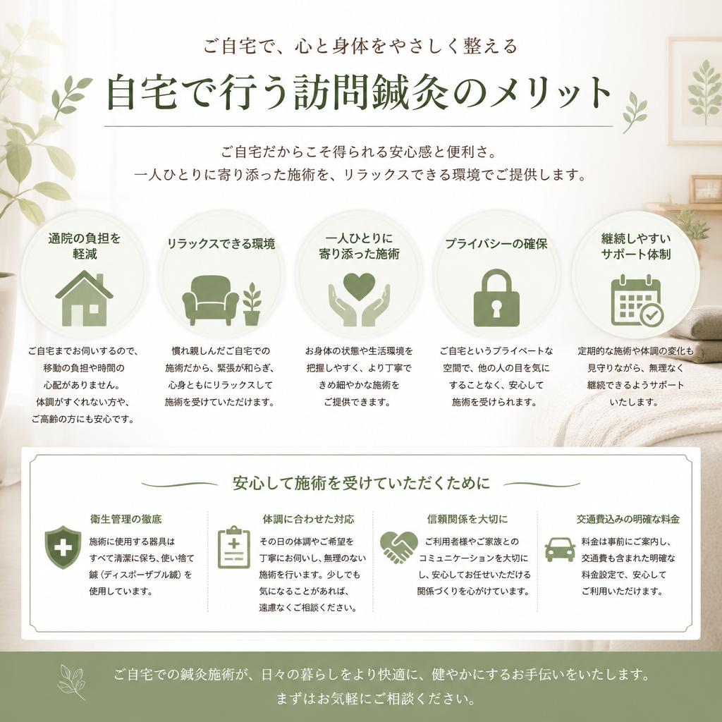 訪問鍼灸がもたらす安心