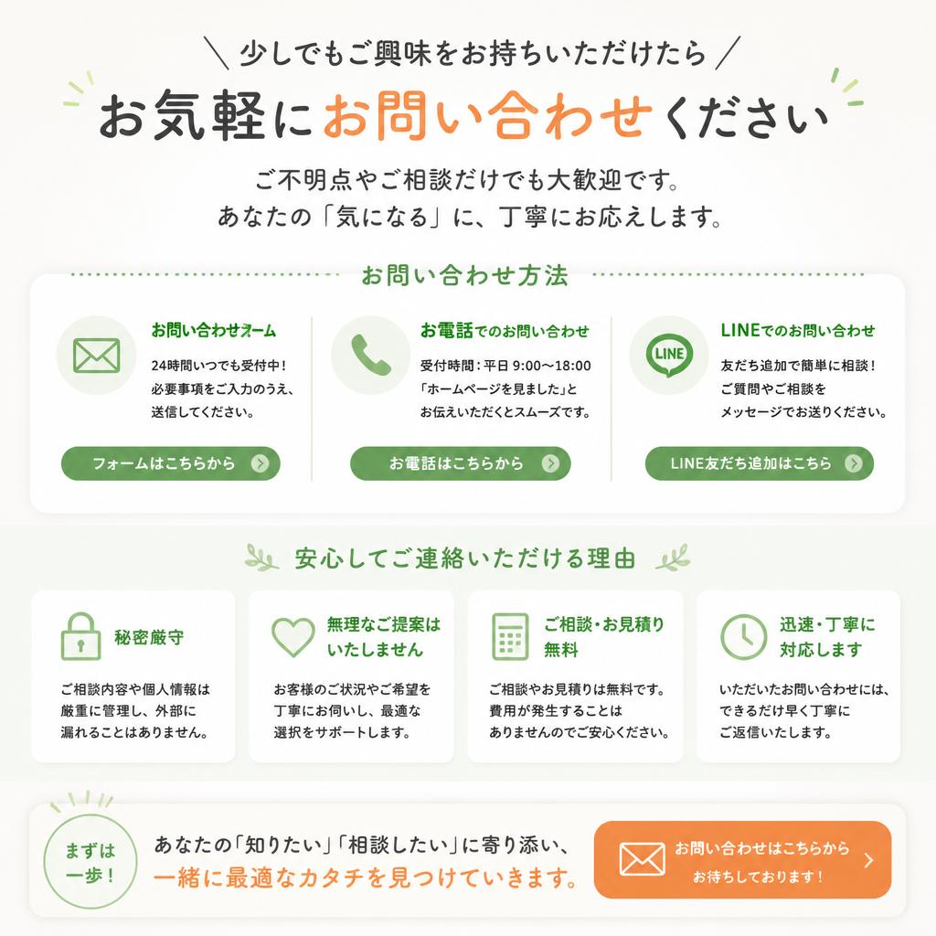お問い合わせ・無料相談のご案内