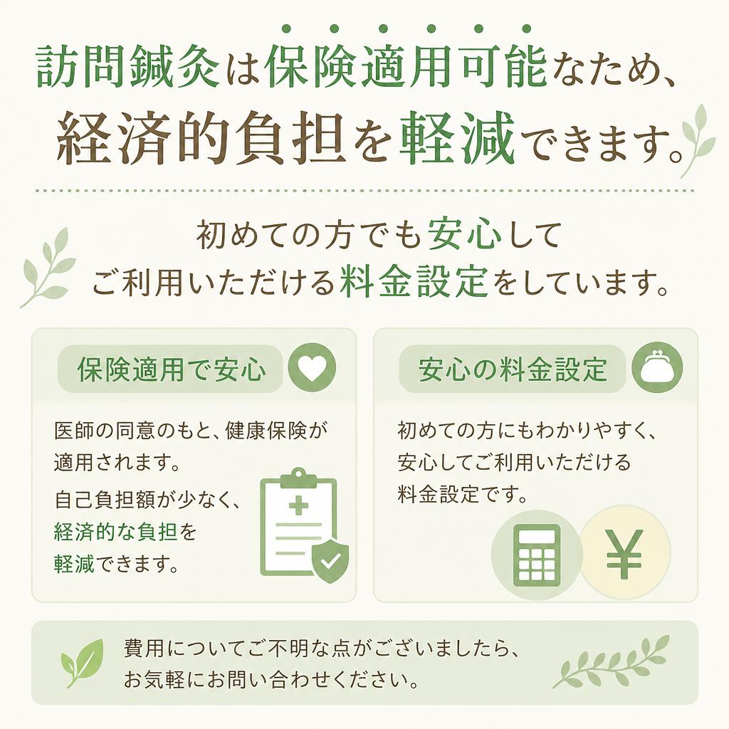 保険適用の安心感
