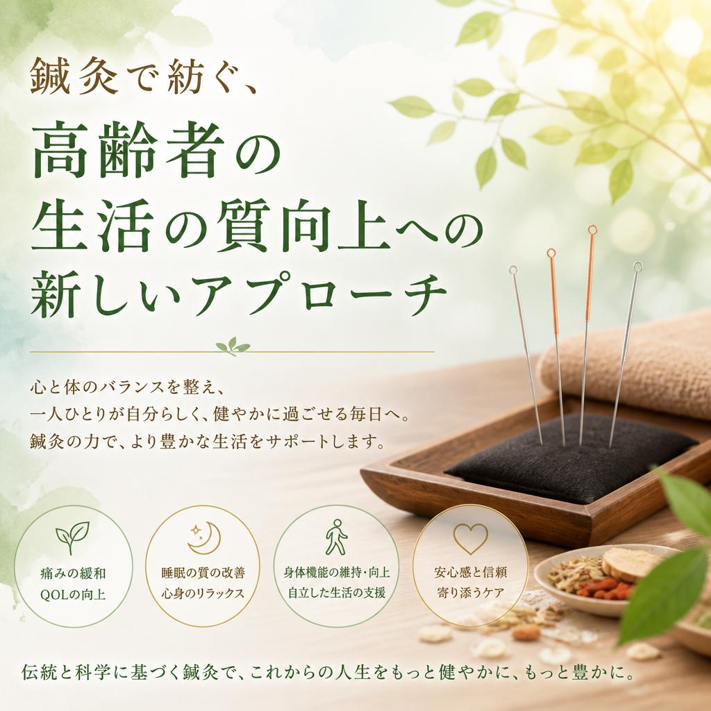 鍼灸で紡ぐ、高齢者の生活の質向上への新しいアプローチ