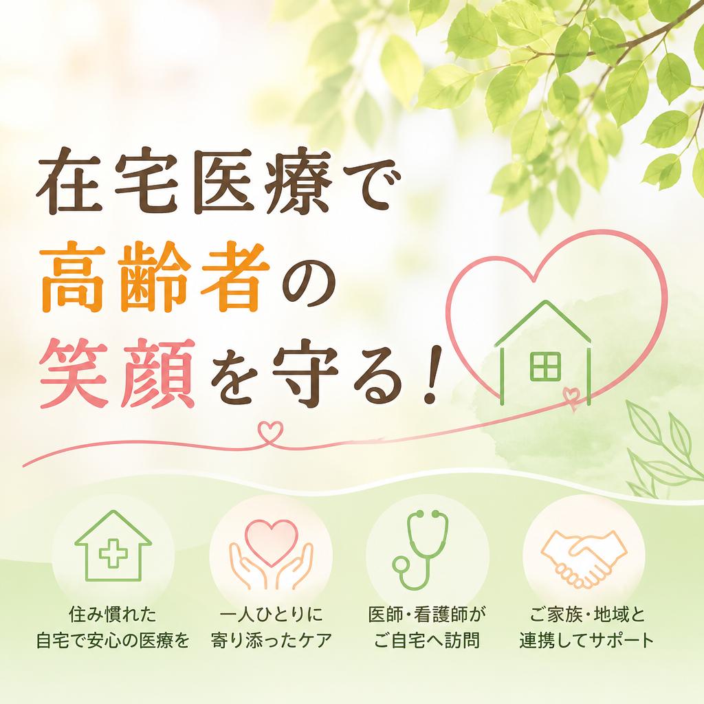 在宅医療で高齢者の笑顔を守る！