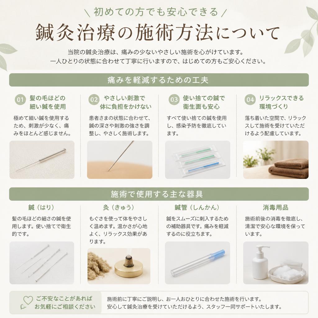 4. 安全で優しい施術方法
