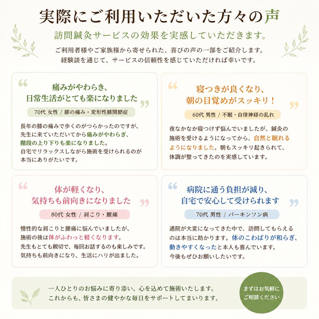 ご利用者様の声